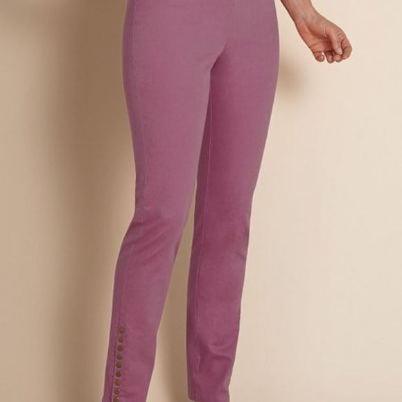 Soft Surroundings Mauve Metro Jeggings Pants PS - Picture 2 of 8